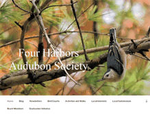 Tablet Screenshot of fourharborsaudubon.com